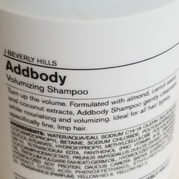 J BEVERLY HILLS Add body Volumizing Shampoo Conditioner Duo Set 3 oz Travel Size - Picture 3 of 5